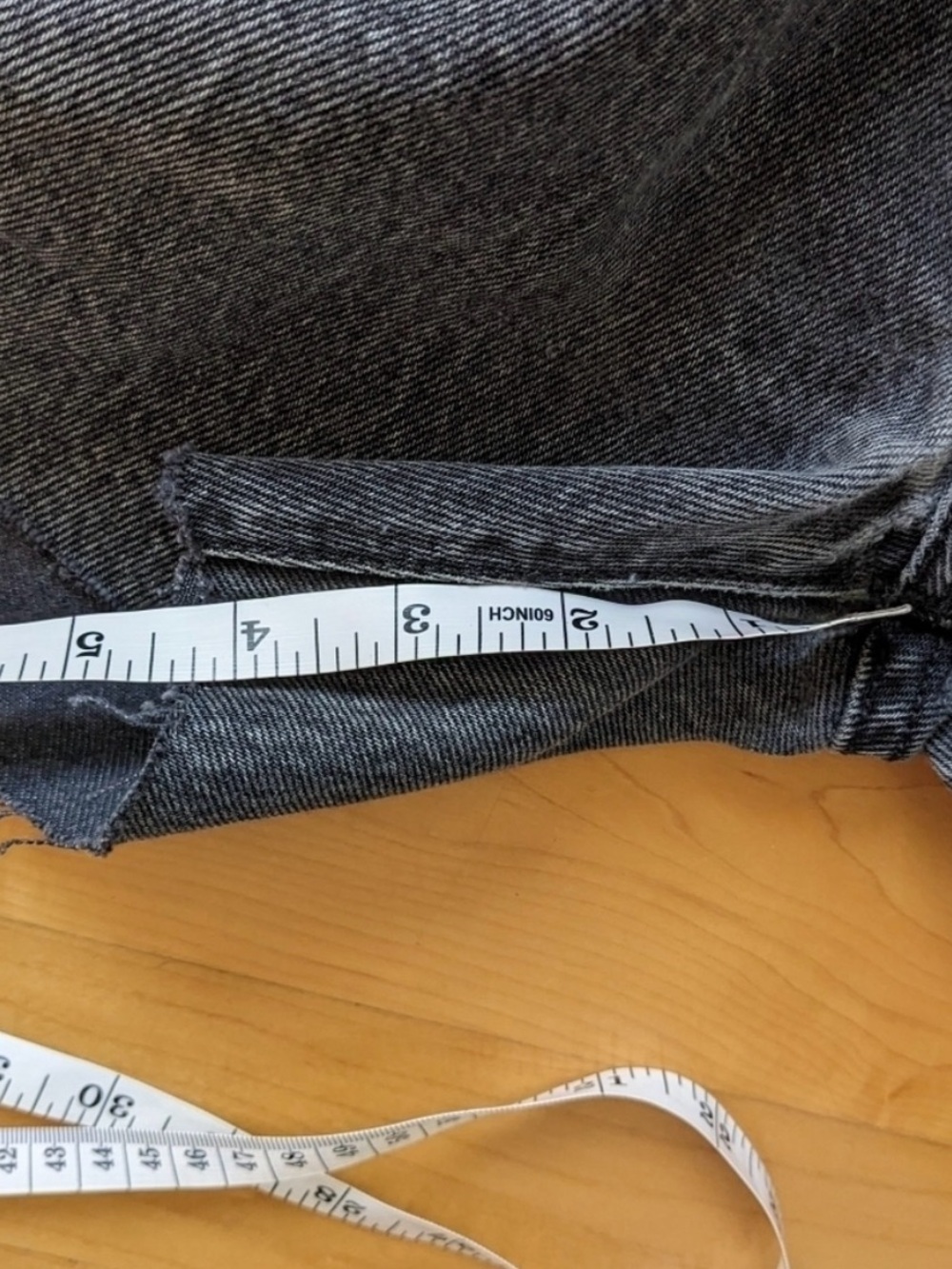 Vintage Levi's 501 Cutoff Jean denim Shorts Black wash xl waist 36 38 @p - Picture 3 of 10
